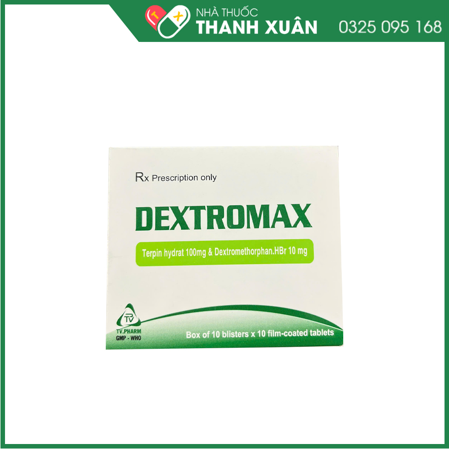 Dextromax thuốc giảm triệu chứng ho, long đờm, mạn tính